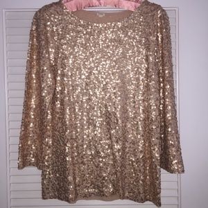 Jcrew Sequin Top